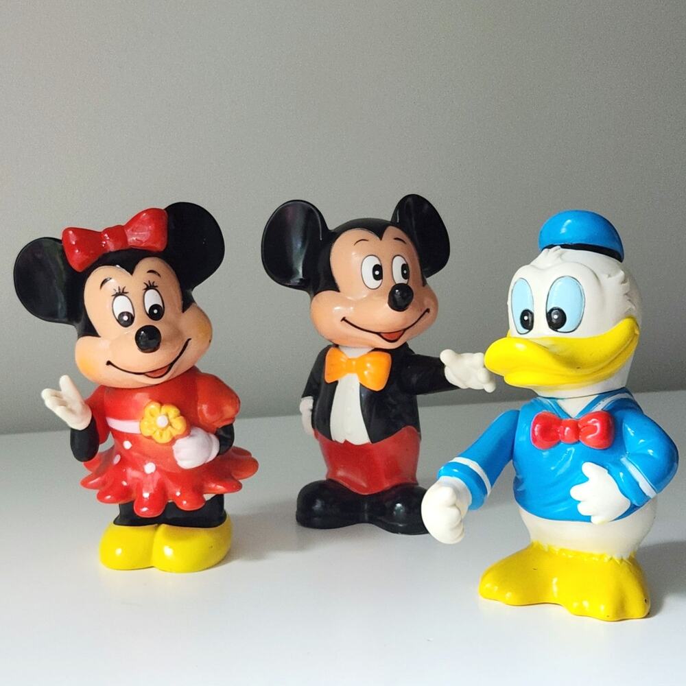 Vintage Disney Coin Bank Set | 1970s Minnie Mouse Mickey Mouse & Donald Duck